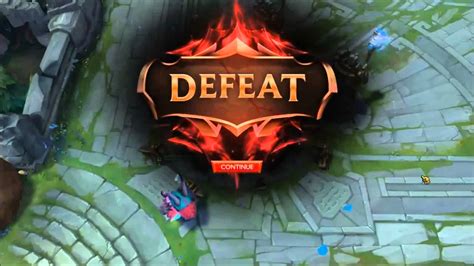 lol defeat screen|Game doesn't respond after pressing the Victory/Defeat .